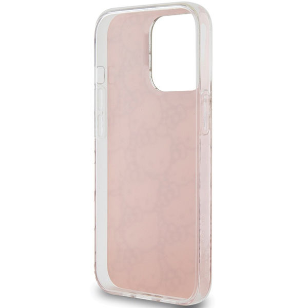Hello Kitty - Hardcase IML Gradient Electrop Crowded Kitty Head (HKHCP15LHCHPEP) - iPhone 15 Pro - Pink