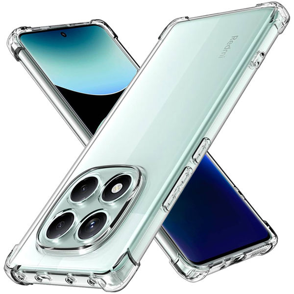 Techsuit - Shockproof Clear Silicone - Xiaomi Redmi Note 14 Pro 4G / Poco F7 - Clear