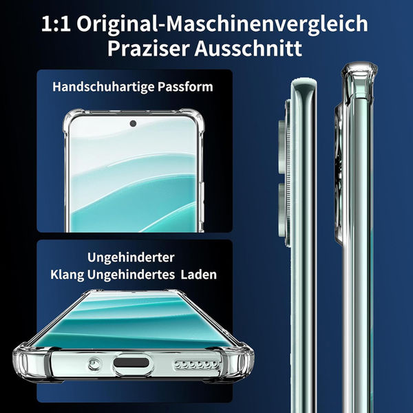 Techsuit - Shockproof Clear Silicone - Xiaomi Redmi Note 14 Pro 4G / Poco F7 - Clear