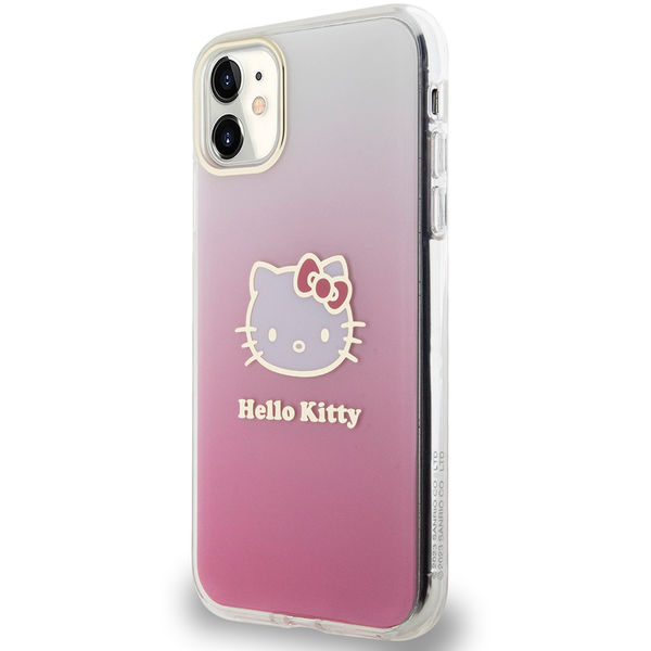 Hello Kitty - Hardcase IML Gradient Electrop Kitty Head (HKHCN61HDGKEP) - iPhone 11 - Pink