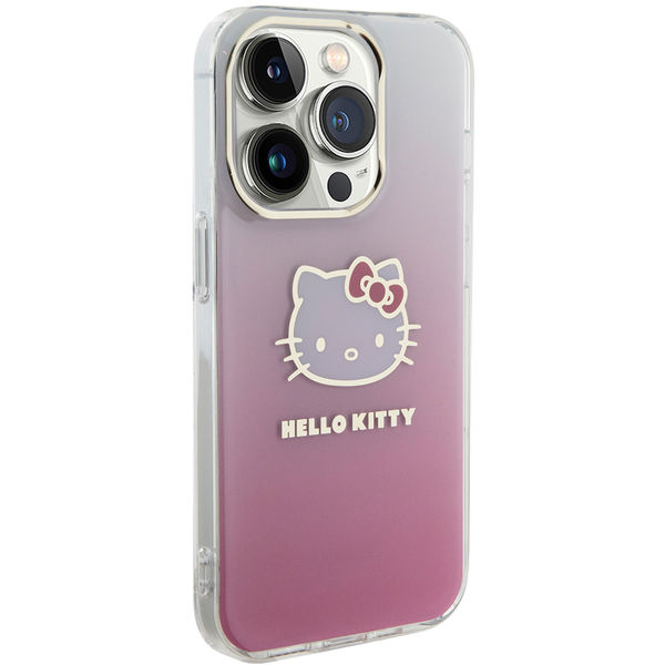 Hello Kitty - Hardcase IML Gradient Electrop Kitty Head (HKHCP13XHDGKEP) - iPhone 13 Pro Max - Pink