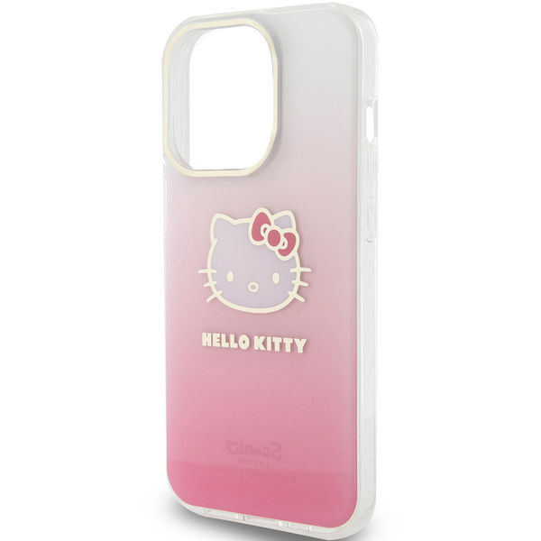 Hello Kitty - Hardcase IML Gradient Electrop Kitty Head (HKHCP13XHDGKEP) - iPhone 13 Pro Max - Pink