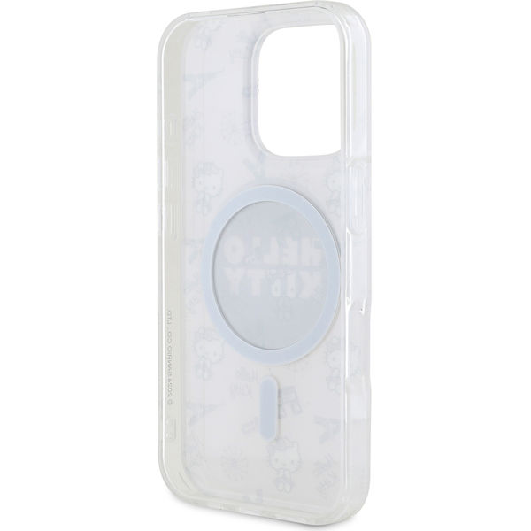 Hello Kitty - Hardcase IML All Over Paris MagSafe (HKHMP16LHAOPP) - iPhone 16 Pro - Pink
