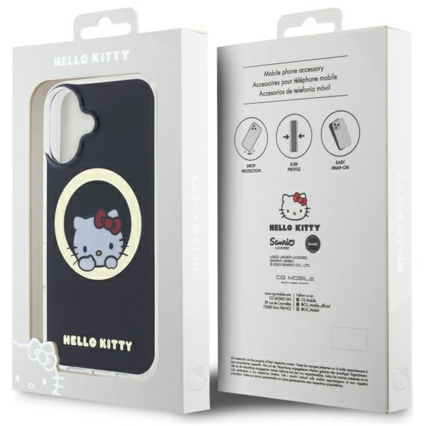 Hello Kitty - Hardcase IML Sweet Kitty MagSafe (HKHMP16SHSWKK) - iPhone 16 - Black