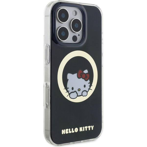Hello Kitty - Hardcase IML Sweet Kitty MagSafe (HKHMP16LHSWKK) - iPhone 16 Pro - Black