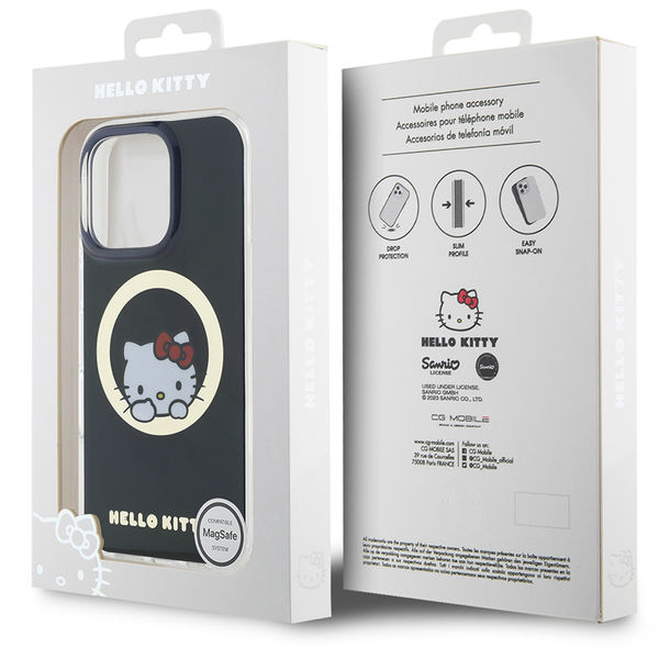 Hello Kitty - Hardcase IML Sweet Kitty MagSafe (HKHMP16LHSWKK) - iPhone 16 Pro - Black