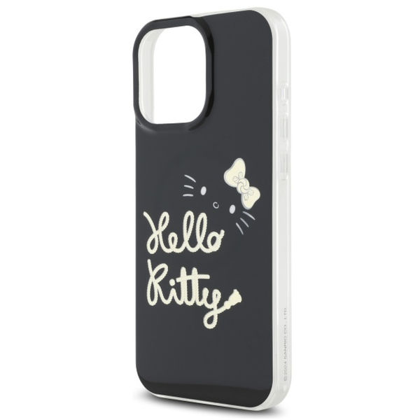 Hello Kitty - Hardcase IML Golden Diva MagSafe (HKHMP16XHGDIK) - iPhone 16 Pro Max - Black