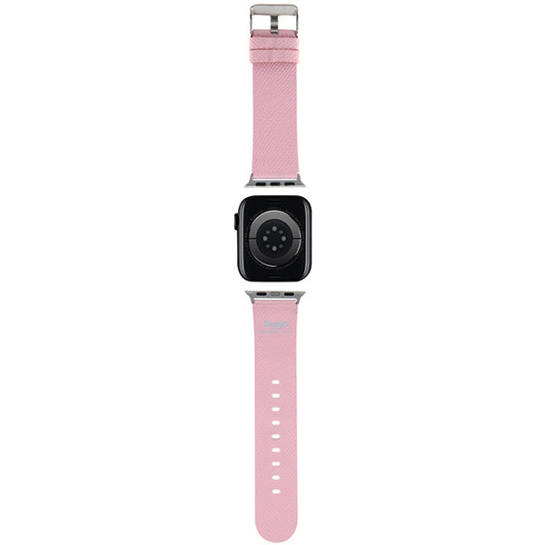 Hello Kitty - Strap Leather Kitty Head (HKAWMPGKHP) - Apple Watch 1/2/3/4/5/6/7/8/9/10/SE/SE 2 (38/40/41/42mm) - Pink