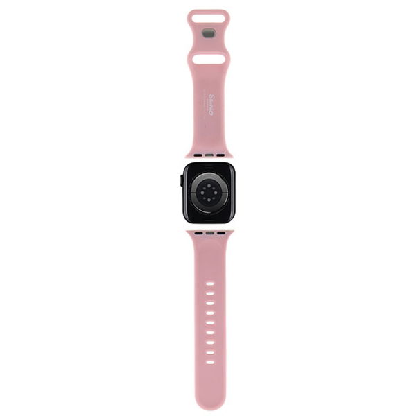 Hello Kitty - Strap Silicone Kitty Head (HKAWMSCHBLP) - Apple Watch 1/2/3/4/5/6/7/8/9/10/SE/SE 2 (38/40/41/42mm) - Pink