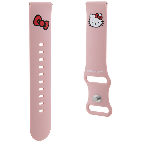 Hello Kitty - Strap Silicone Kitty Head (HKUWLSCHBLP) - Samsung Watch (46mm)/Watch 3, Huawei Watch GT 2/GT 3 (46mm) - Pink