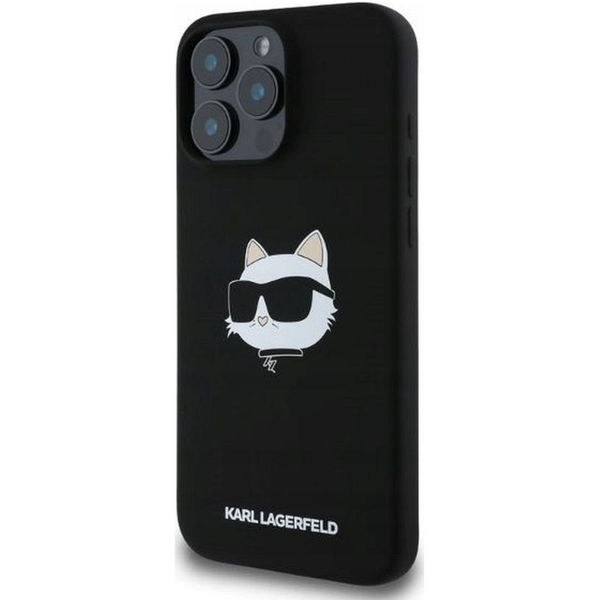 Karl Lagerfeld - Silicone MagSafe (KLHMP16LSCHPPLK) - iPhone 16 Pro - Choupette Head