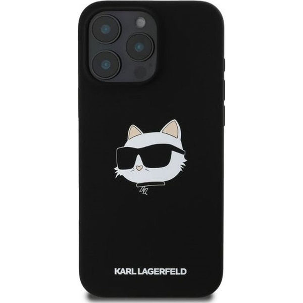 Karl Lagerfeld - Silicone MagSafe (KLHMP16LSCHPPLK) - iPhone 16 Pro - Choupette Head
