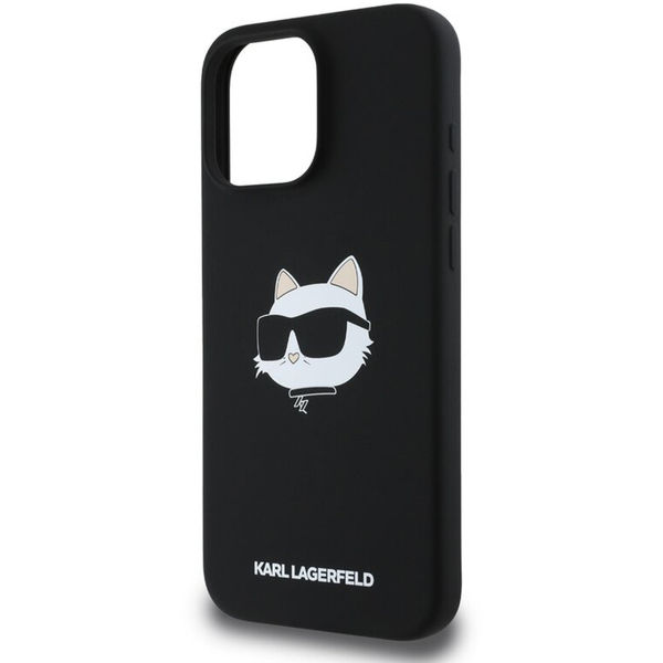 Karl Lagerfeld - Silicone MagSafe (KLHMP16LSCHPPLK) - iPhone 16 Pro - Choupette Head