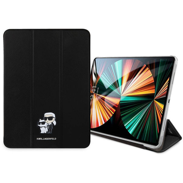 Karl Lagerfeld - Saffiano Magnetic Karl &Choupette (KLFC11PM24SAKCK) - iPad Pro 11 (2024) - Black