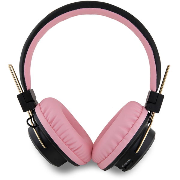 Hello Kitty - Wireless Headphones Metal Logo (HKBH9KHLMP) - On-ear, Bluetooth V5.3, 200mAh, IPX4, Type-C - Pink