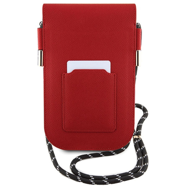 Hello Kitty - Leather Hiding Kitty Cord (HKOWBPSCKER) - Phone Pouch, Crossbody - Red