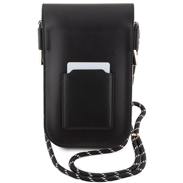 Hello Kitty - Leather Daydreaming Cord (HKOWBSKCDKK) - Phone Pouch, Crossbody - Black