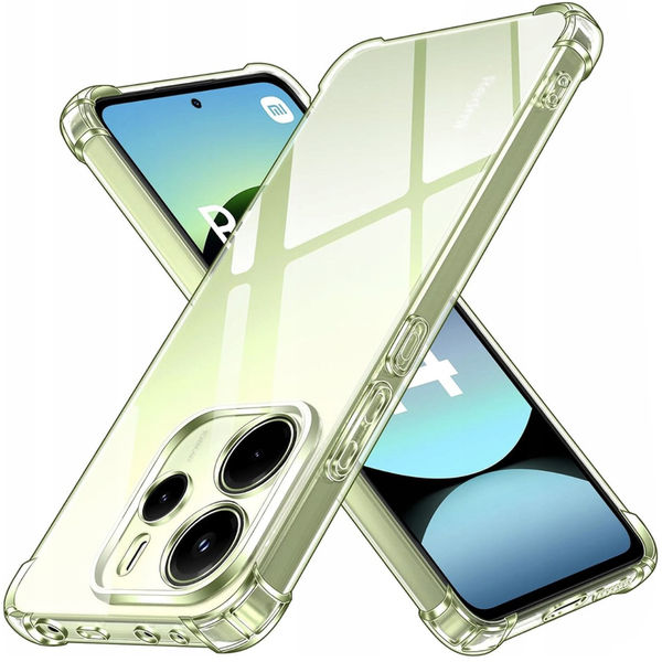 Techsuit - Shockproof Clear Silicone - Xiaomi Redmi Note 14 4G - Clear