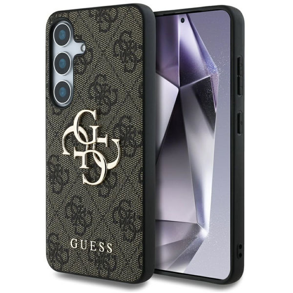 Guess - Hardcase 4G Big Metal Logo (GUHCS25S4GMGBR) - Samsung Galaxy S25 - Brown