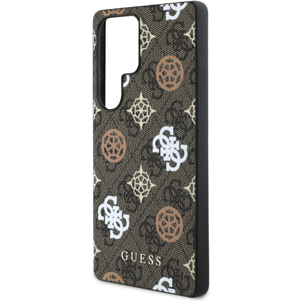 Guess - Hardcase 4G Peony (GUHMS25LP4PWPW) - Samsung Galaxy S25 Ultra - Brown
