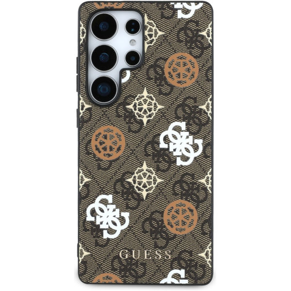 Guess - Hardcase 4G Peony (GUHMS25LP4PWPW) - Samsung Galaxy S25 Ultra - Brown