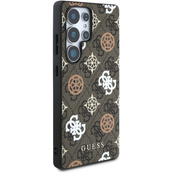 Guess - Hardcase 4G Peony (GUHMS25LP4PWPW) - Samsung Galaxy S25 Ultra - Brown