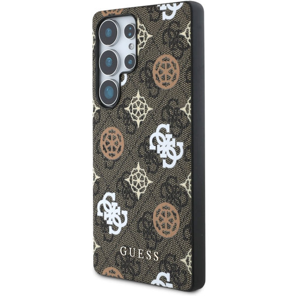 Guess - Hardcase 4G Peony (GUHMS25LP4PWPW) - Samsung Galaxy S25 Ultra - Brown