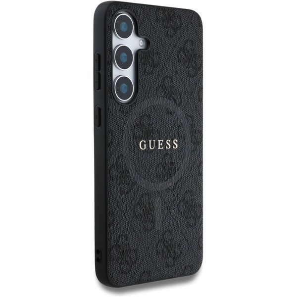 Guess - 4G Ring Classic Logo MagSafe (GUHMS25SG4GFRK) - Samsung Galaxy S25 - Black