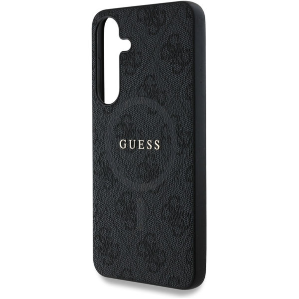 Guess - 4G Ring Classic Logo MagSafe (GUHMS25SG4GFRK) - Samsung Galaxy S25 - Black