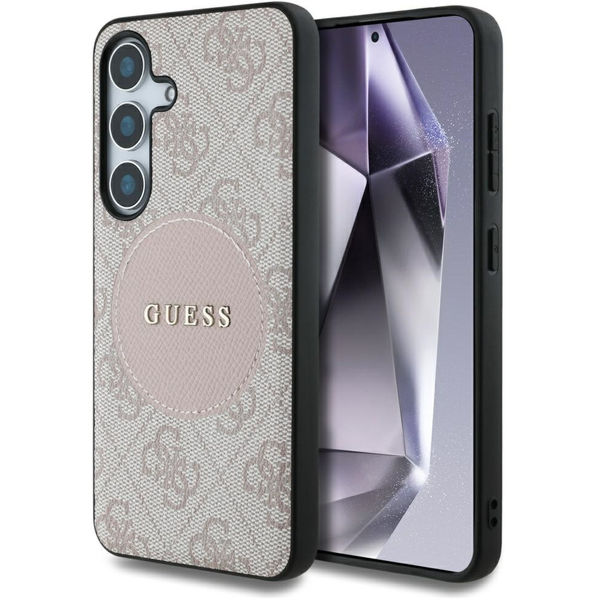 Guess - 4G Circle Classic Logo MagSafe (GUHMS25MP4PGRSGP) - Samsung Galaxy S25 Plus - Pink