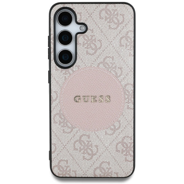 Guess - 4G Circle Classic Logo MagSafe (GUHMS25MP4PGRSGP) - Samsung Galaxy S25 Plus - Pink