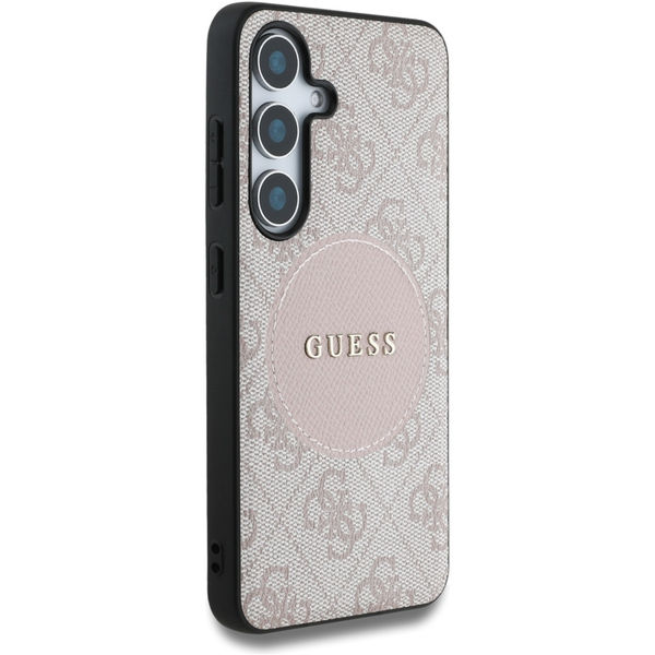 Guess - 4G Circle Classic Logo MagSafe (GUHMS25MP4PGRSGP) - Samsung Galaxy S25 Plus - Pink