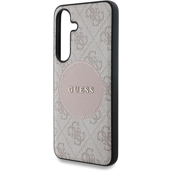 Guess - 4G Circle Classic Logo MagSafe (GUHMS25MP4PGRSGP) - Samsung Galaxy S25 Plus - Pink
