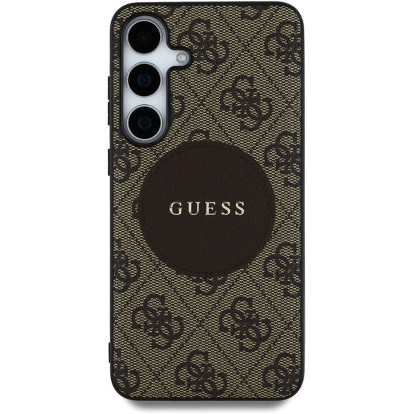 Guess - 4G Circle Classic Logo MagSafe (GUHMS25MP4PGRSGW) - Samsung Galaxy S25 Plus - Brown