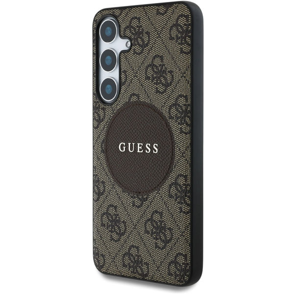 Guess - 4G Circle Classic Logo MagSafe (GUHMS25MP4PGRSGW) - Samsung Galaxy S25 Plus - Brown