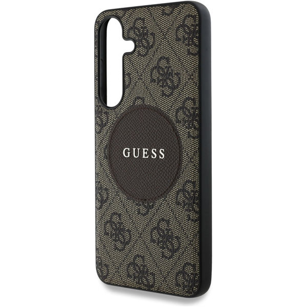 Guess - 4G Circle Classic Logo MagSafe (GUHMS25MP4PGRSGW) - Samsung Galaxy S25 Plus - Brown