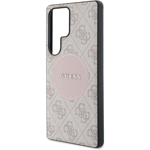 Guess - 4G Circle Classic Logo MagSafe (GUHMS25LP4PGRSGP) - Samsung Galaxy S25 Ultra - Pink