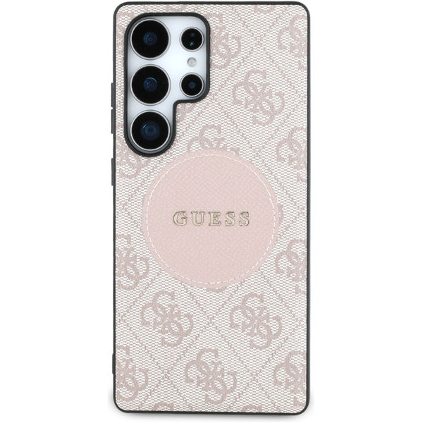 Guess - 4G Circle Classic Logo MagSafe (GUHMS25LP4PGRSGP) - Samsung Galaxy S25 Ultra - Pink