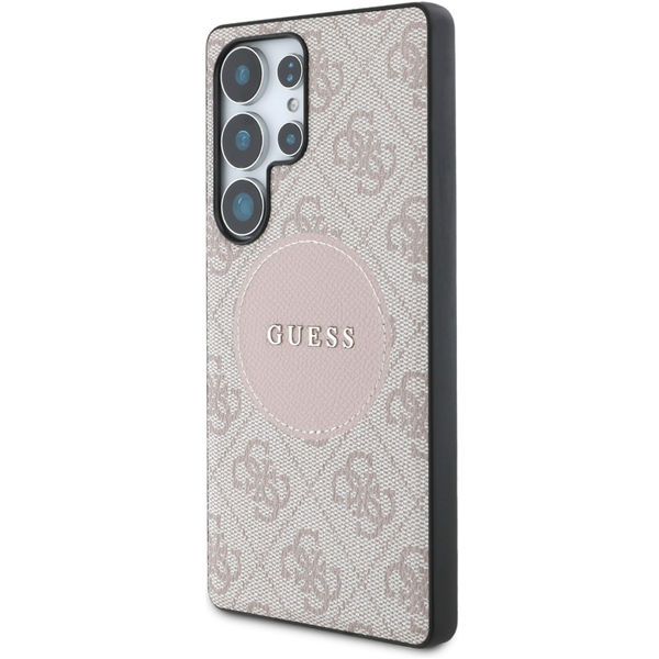 Guess - 4G Circle Classic Logo MagSafe (GUHMS25LP4PGRSGP) - Samsung Galaxy S25 Ultra - Pink
