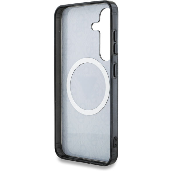 Guess - IML Metal Glitter 4G Circle Triangle MagSafe (GUHMS25MHG4PRTGK) - Samsung Galaxy S25 Plus - Black