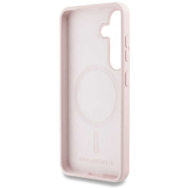 Karl Lagerfeld - Silicone Double Heads (KLHMS25MSKCHTCP) - Samsung Galaxy S25 Plus - Pink