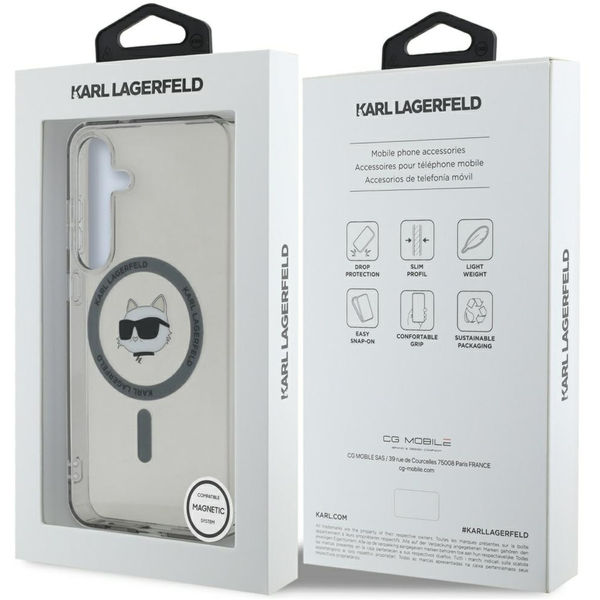 Karl Lagerfeld - IML MagSafe (KLHMS25SHLSCHK) - Samsung Galaxy S25 - Choupette`s Head