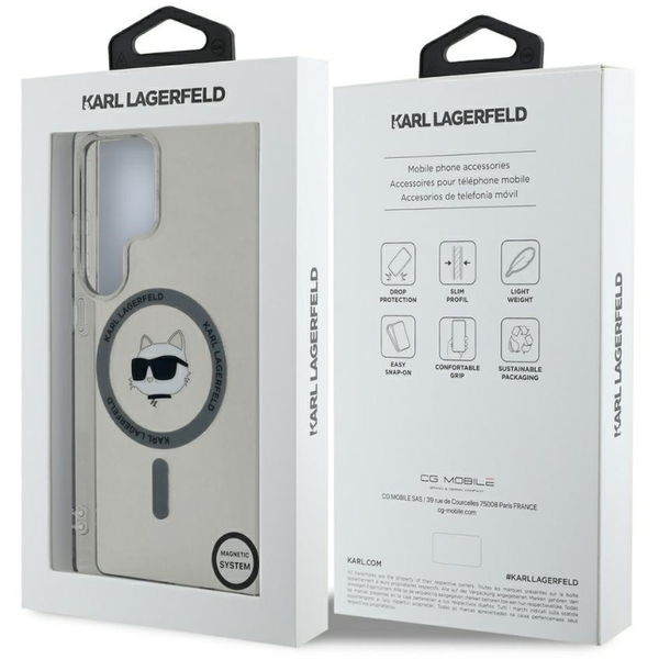 Karl Lagerfeld - IML MagSafe (KLHMS25LHLSCHK) - Samsung Galaxy S25 Ultra - Choupette`s Head