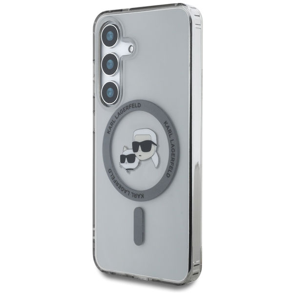 Karl Lagerfeld - IML MagSafe (KLHMS25MHLSKCK) - Samsung Galaxy S25 Plus - Metal Karl&Choupette Head