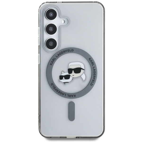 Karl Lagerfeld - IML MagSafe (KLHMS25MHLSKCK) - Samsung Galaxy S25 Plus - Metal Karl&Choupette Head