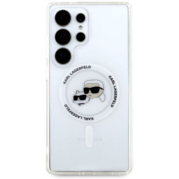 Karl Lagerfeld - IML MagSafe (KLHMS25LHLSKCH) - Samsung Galaxy S25 Ultra - Metal Karl&Choupette Head