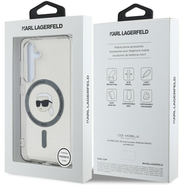 Karl Lagerfeld - IML MagSafe (KLHMS25SHLSKIK) - Samsung Galaxy S25 - Karl`s Head