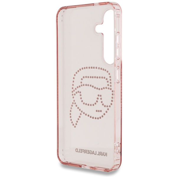 Karl Lagerfeld - IML Rhinestones (KLHCS25SHKHDCELP) - Samsung Galaxy S25 - Pink Karl Head