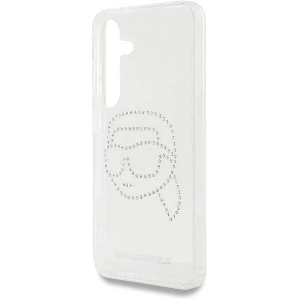 Karl Lagerfeld - IML Rhinestones (KLHCS25SHKHDCELT) - Samsung Galaxy S25 - Transparent Karl Head