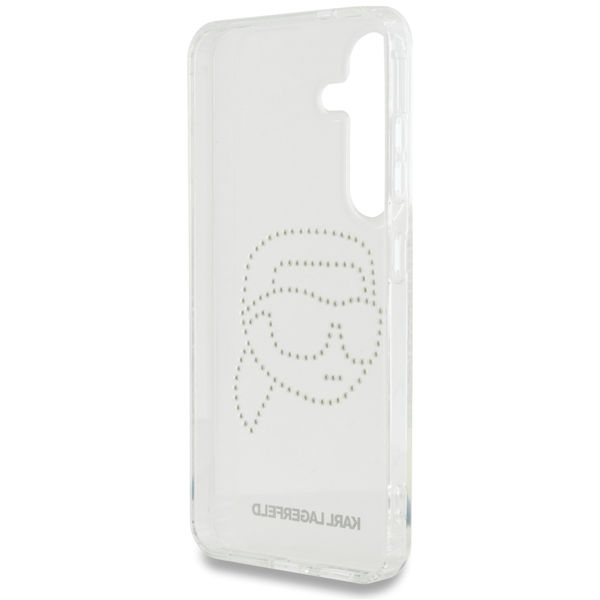 Karl Lagerfeld - IML Rhinestones (KLHCS25SHKHDCELT) - Samsung Galaxy S25 - Transparent Karl Head